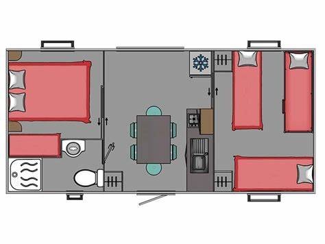 Mobil-Home Sencilo S 25M² / 2 Chambres - Terrasse Couverte