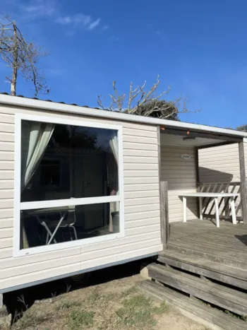 Mietunterkunft - Mobilheim Loisir  27M² / 2 Zimmer - Terrasse - Camping Les Sables d'Argent