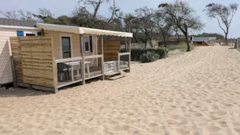 Mietunterkunft - Mobilheim Primeo  Meersicht 27M² / 2 Zimmer - Terrasse - Camping Les Sables d'Argent