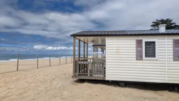 Mietunterkunft - Mobilheim Evolution  Meersicht 27M² / 2 Zimmer - Terrasse - Camping Les Sables d'Argent
