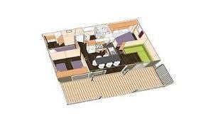 Chalet Confort 39 M² (3 Chambres) Avec Terrasse Couverte + Tv