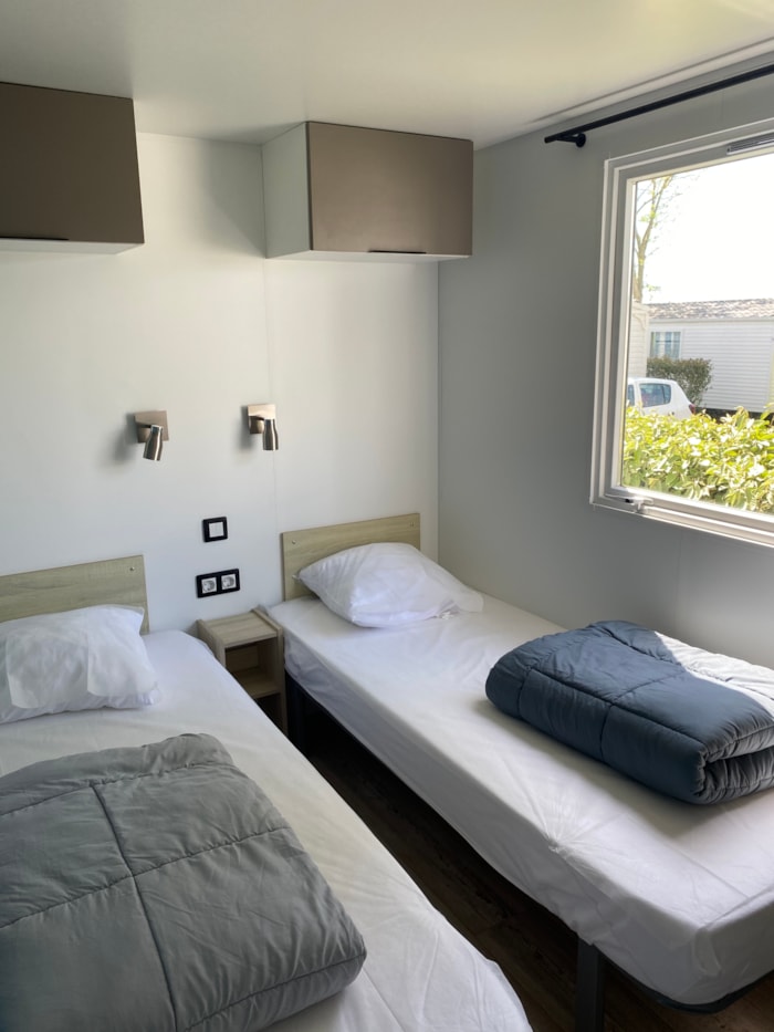 Mobilhome Confort 32 M² (2 Chambres) Terrasse Couverte +Tv