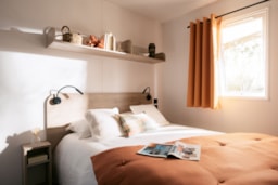 Mietunterkunft - Mobilheim Premium 18M² (1 Zimmer) Überdachte Terrasse + Tv - Flower Camping Jardins de Kergal