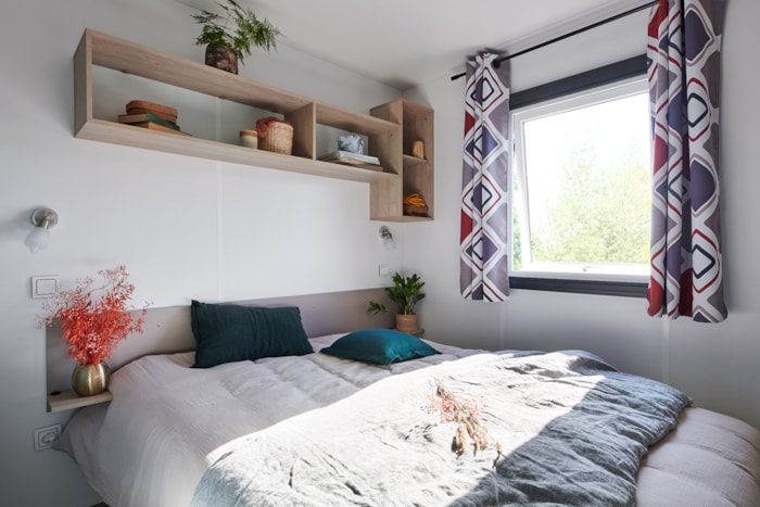 Mobilhome Premium 40 M² (4 Chambres, 2 Salles De Bain) Avec Terrasse Couverte + Tv + Lv