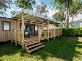 Mietunterkunft - Mobilheim Premium 4 Schlafzimmer & 2 Badezimmer - Tv + Spüllmachine - Flower Camping Jardins de Kergal