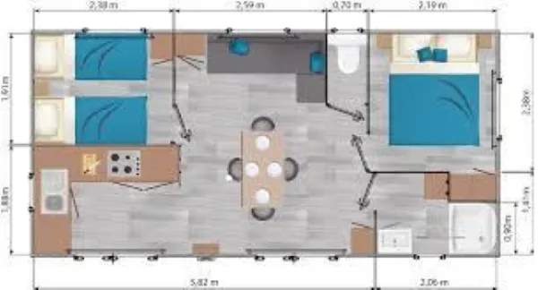 Mobil-Home 2Ch Confort - Tv
