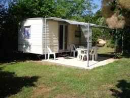 Mietunterkunft - Mobilheim 2 Zimmer Ohne Sanitäranlagen - Camping à la ferme les Pierres Chaudes