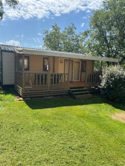 Location - Mobilhome 6 Pers Bermudes - Camping à la ferme les Pierres Chaudes