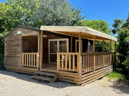 Huuraccommodatie(s) - Stacaravano Hara Met Sanitair 4 Personen - Camping à la ferme les Pierres Chaudes