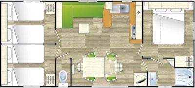 Mobile-home Cordelia - 3 bedrooms — 6