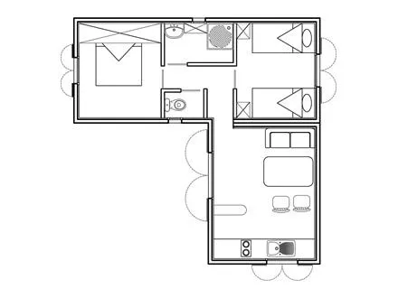 Maison-Chalet 35M² Climatisé- 4 Pers