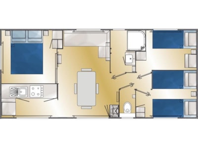 Mobil-Home Prénium 6p Panoramic View air-conditioned — 4
