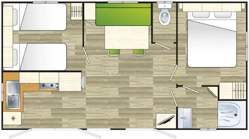 Super Riviera Mobil-Home 28M² -