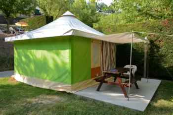 Mietunterkunft - Zeltbungalow - Camping de la Cascade