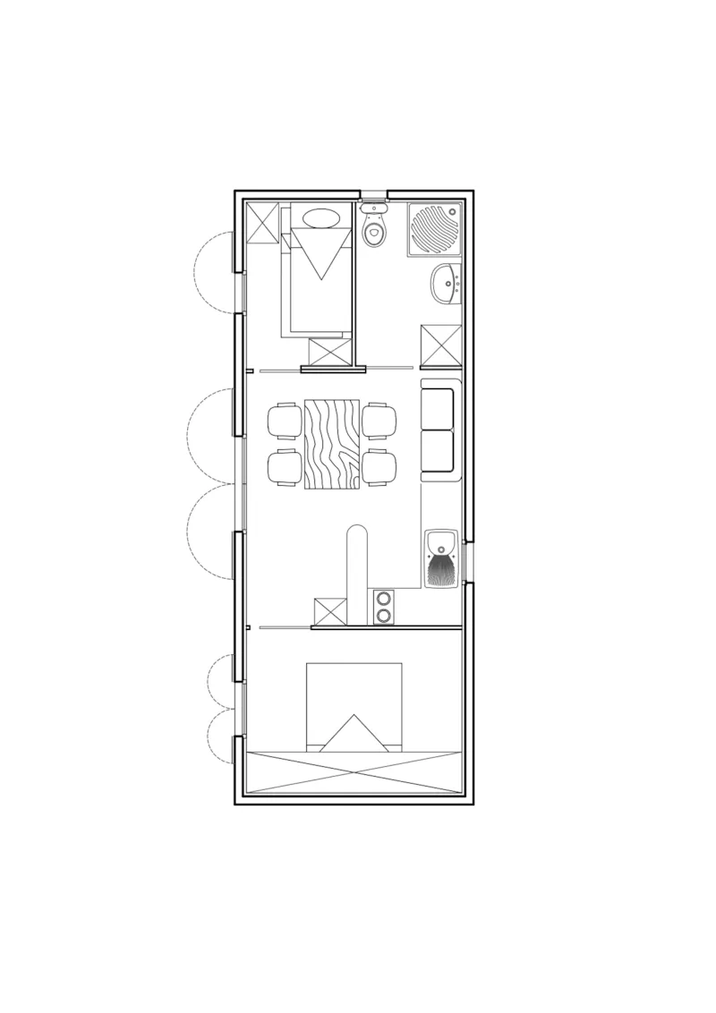 Maison-Chalet 30-35M² - N°202 - 4 Pers