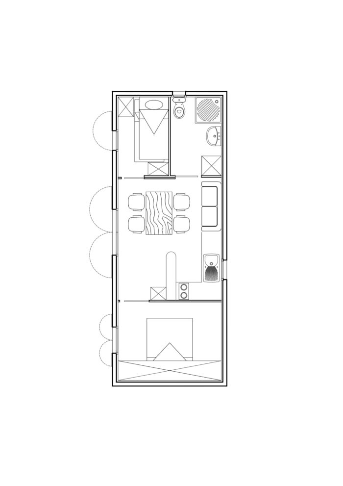 Maison-Chalet 30-35M² - N°202 Tv - Lave Linge - Transats (Juillet - Août : Dimanche/Dimanche)
