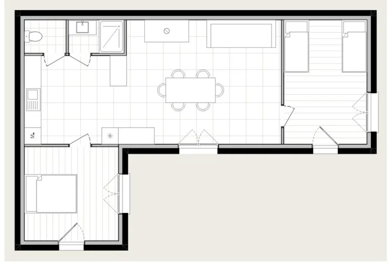 Maison-Chalet 45M² N°Omb - Clim