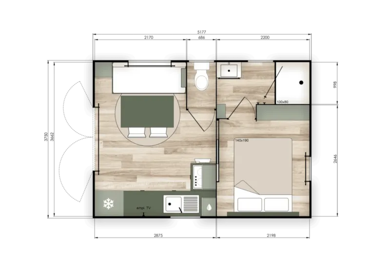 Mobil-Home P'tit Nest Climatisé