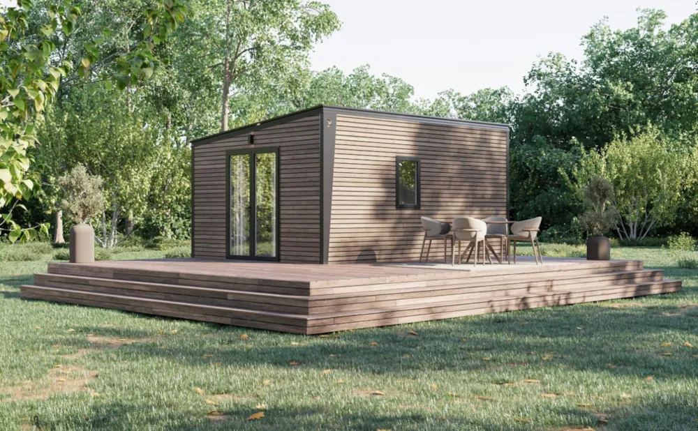 Location - Mobil-Home P'tit Nest Climatisé - Camping de la Cascade