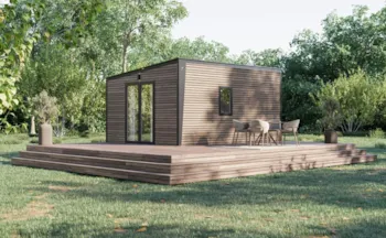 Mietunterkunft - Mobilhome P'tit Nest Air Conditioned - Camping de la Cascade