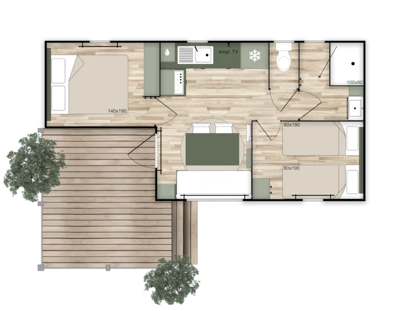 Cottage Prémium_4P Climatisé