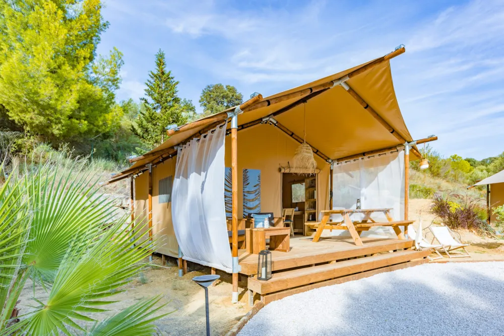 Huuraccommodatie(s) - Tente Lodge 2Ch. 20M2 (2025) - Camping Le Trèfle à 4 Feuilles