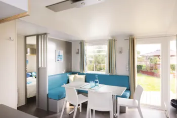 Mietunterkunft - Mobilheim Confort 31M² (3 Zimmer) + Tv +  Terrasse 18 M² - Flower Camping La Plage