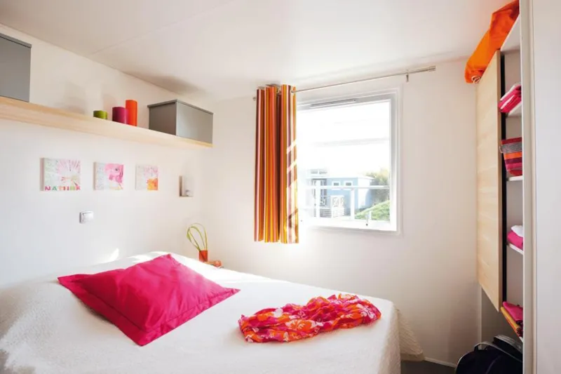 Mobil-Home Standard 27 M² (2 Chambres) + Tv Avec Une Terrasse Intégrée Semi-Couverte 7M²