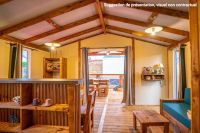 VIP Premium Lodge 34m² - lake view (2 rooms) + TV + sheets + towels + covered terrace 11m² — 3