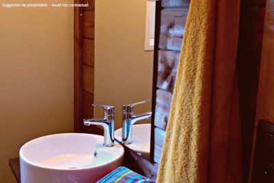 VIP Premium Lodge 34m² - lake view (2 rooms) + TV + sheets + towels + covered terrace 11m² — 7
