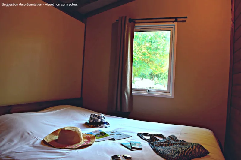 Lodge Vip Premium 34M² - Vue Sur Lac (2 Chambres) + Tv + Draps + Serviettes + Terrasse Couverte 11M²