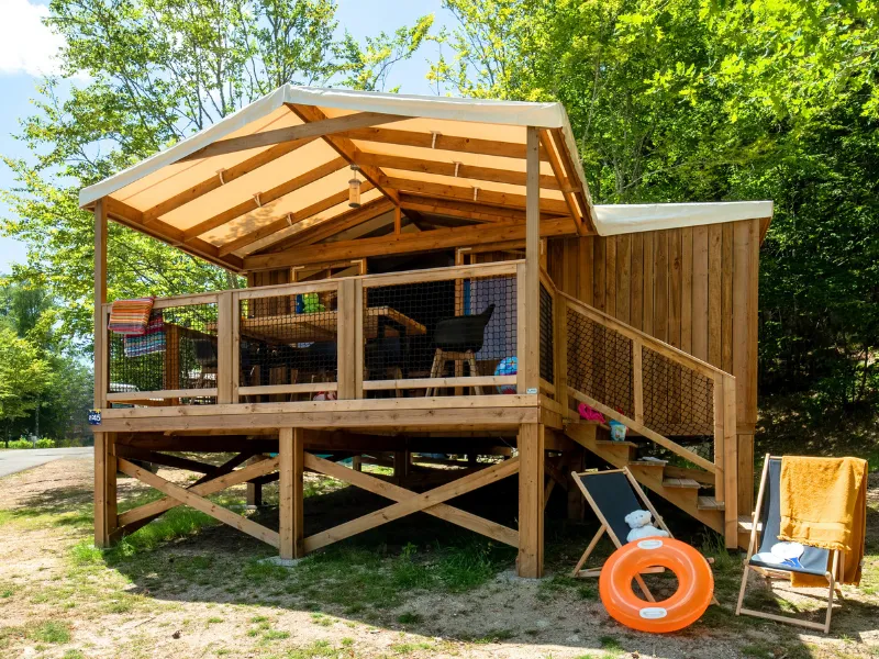 Location - Cosyflower Premium  38M² (2 Chambres) + Tv + Draps + Serviettes - Dont Terrasse Couverte 10M² - Flower Camping La Plage