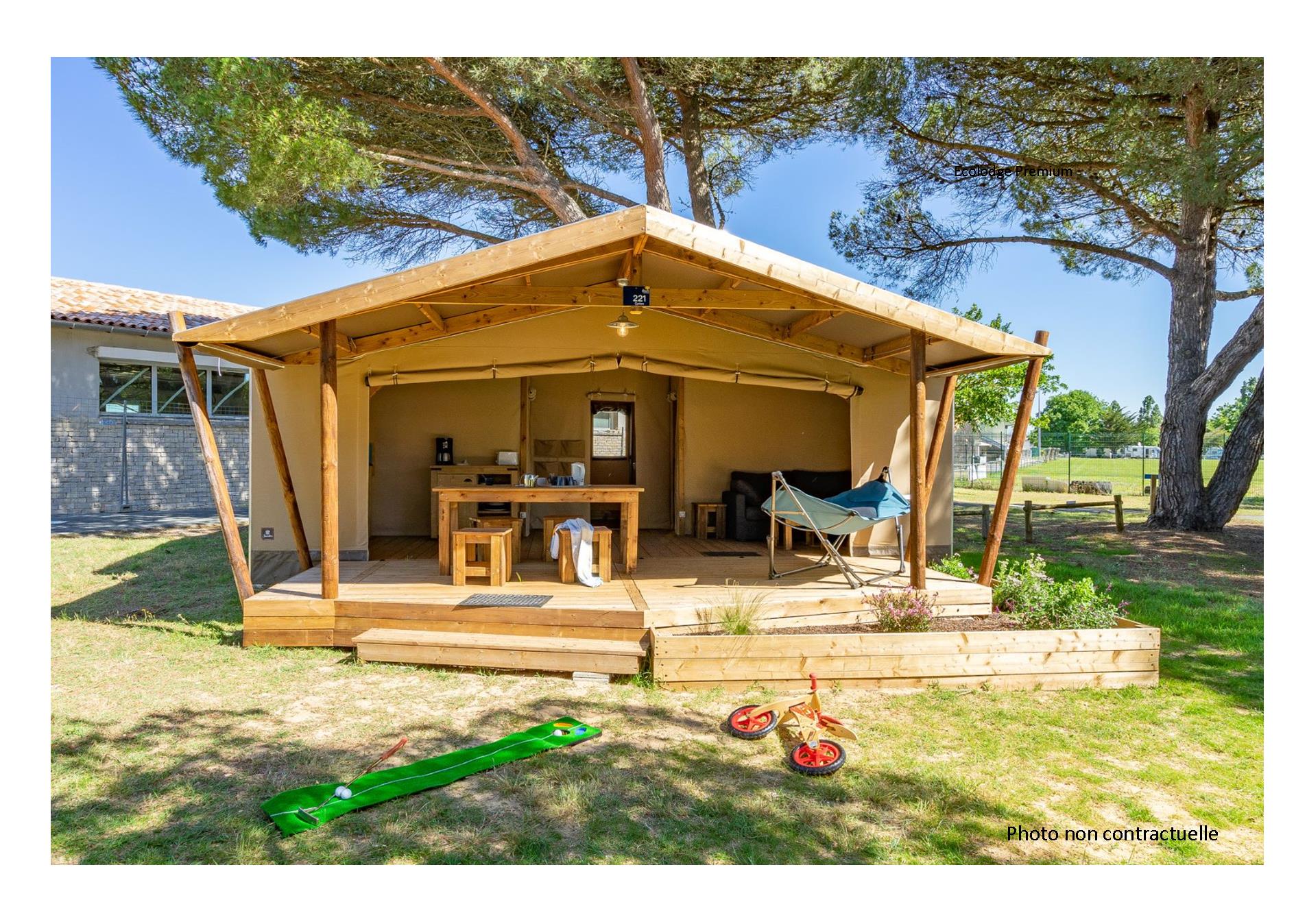 Mietunterkunft - Ecolodge Premium - Camping La Source du Jabron