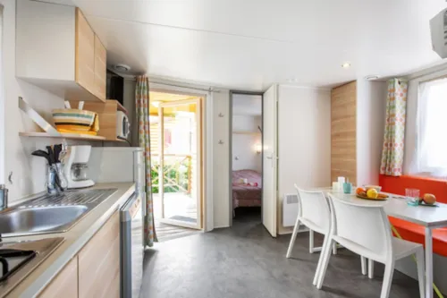 Location - Mobil-Home Habana Top Presta - 22 M² - 2 Chambres - image n°2 - Clico Chic - Camping La Source du Jabron
