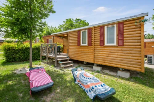 Location - Mobil-Home Habana Top Presta - 22 M² - 2 Chambres - image n°1 - Clico Chic - Camping La Source du Jabron
