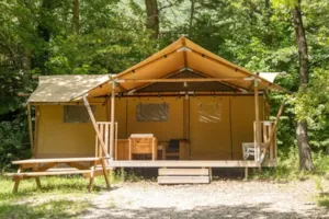 Locatif - Lodge - 35 m² - 2 bedrooms - Clico Chic - Camping La Source du Jabron