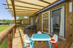 Locatif - Mobile-home Kids Top Presta - 29 m² - 2 bedrooms - Clico Chic - Camping La Source du Jabron