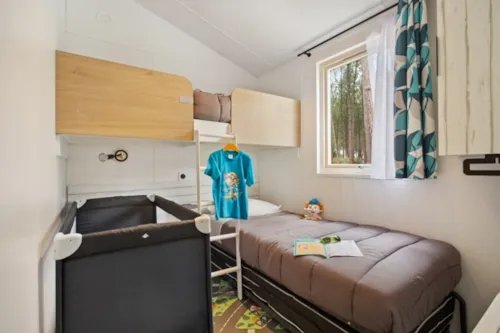 Location - Mobil-Home Kids Top Presta Placette - 29 M² - 2 Chambres - image n°5 - Clico Chic - Camping La Source du Jabron