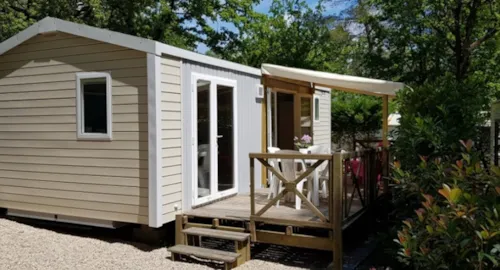 Location - Mobil-Home Rose Top Presta - 32 M² - 2 Chambres - image n°1 - Clico Chic - Camping La Source du Jabron