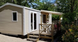 Location - Mobil-Home Rose Top Presta - 32 M² - 2 Chambres - Clico Chic - Camping La Source du Jabron