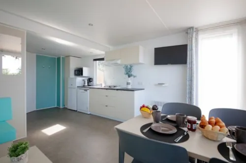 Location - Mobil-Home Kim Top Presta - 32 M² - 3 Chambres - image n°2 - Clico Chic - Camping La Source du Jabron