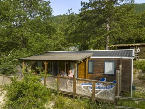 Location - Mobil-Home Rose Top Tv - 36 M² - 3 Chambres - image n°1 - Clico Chic - Camping La Source du Jabron