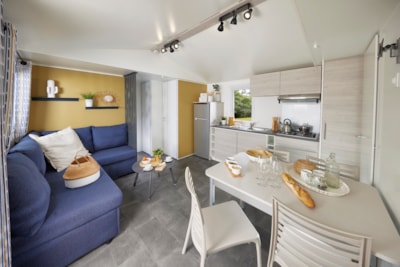 Mobil-home Premium 35m² - 3 bedrooms - Castle view - covered terrace - Air conditioning ??