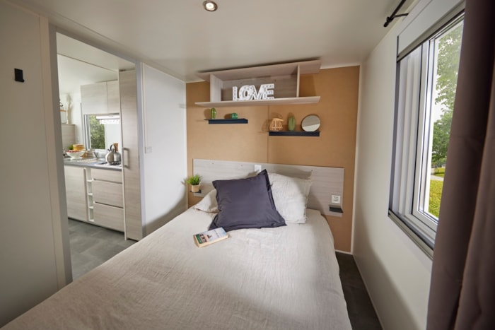 Mobil-Home Premium 35M² - 3 Chambres - Vue Lac - Terrasse Couverte + Clim
