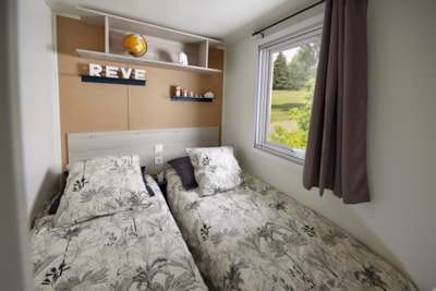 Mobil-home Premium 35m² - 3 bedrooms - Castle view - covered terrace - Air conditioning ??