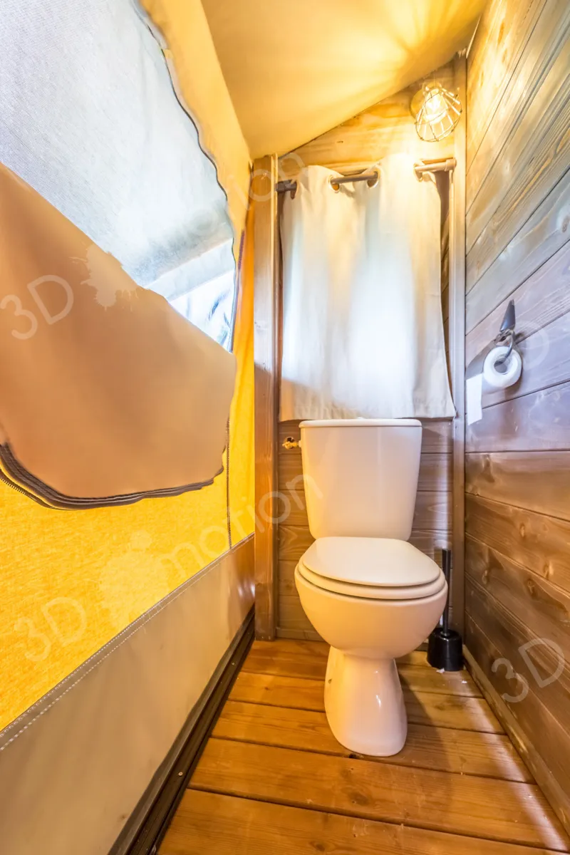 Tente Ecolodge Premium 34M² - 2 Chambres - Terrasse Couverte