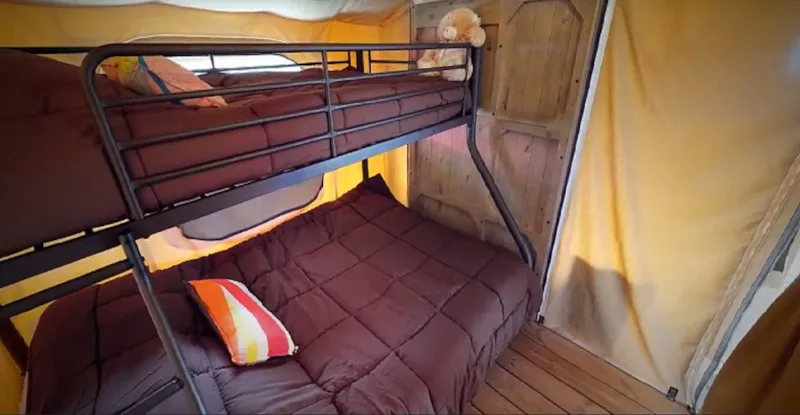 Tente Ecolodge Premium 34M² - 2 Chambres - Terrasse Couverte