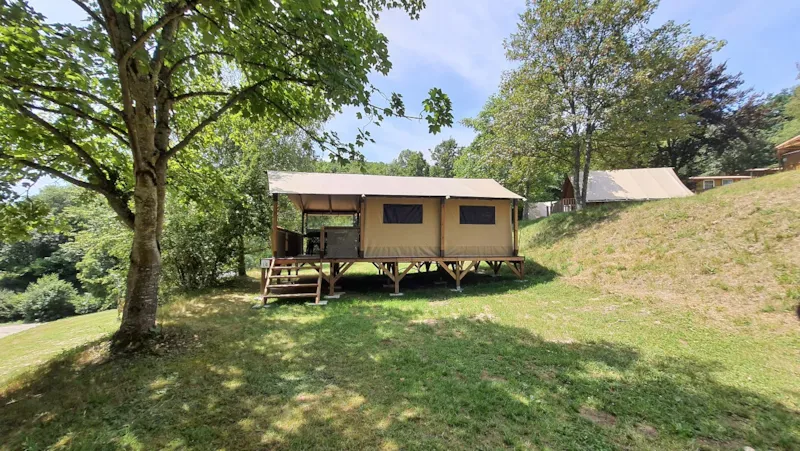 Tente Ecolodge Premium 34M² - 2 Chambres - Terrasse Couverte