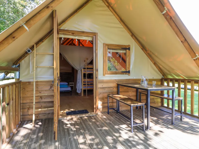Tente Écolodge Standard 20M² - 2 Chambres - Terrasse Couverte