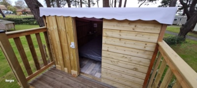 Pêcherie - Wood and canvas structure + electricity